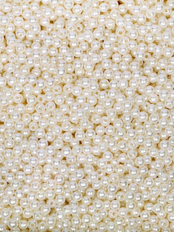 Elegant Faux Pearl Decor Beads, 2400pcs set Trendy Minimalist Beads, Chic Luxury Material for Bracelet & Earrings & Necklace & Headwear DIY