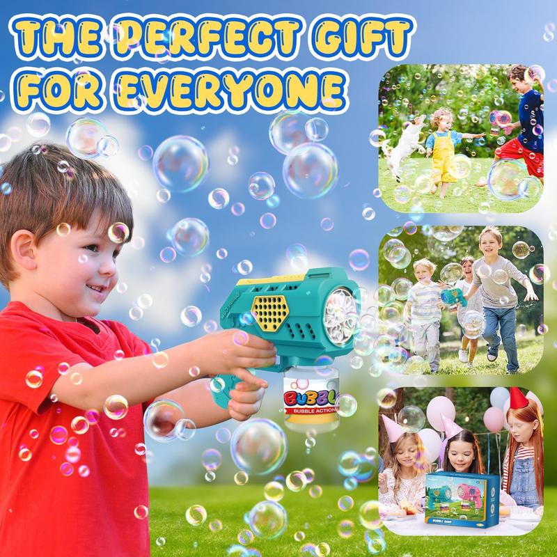 Christmas gift for kids Bubble Guns for Toddlers 2 Packs, LED Light Automatic Bubble Machine Gun for Kids 4-8, Bubble Toys with Bubble