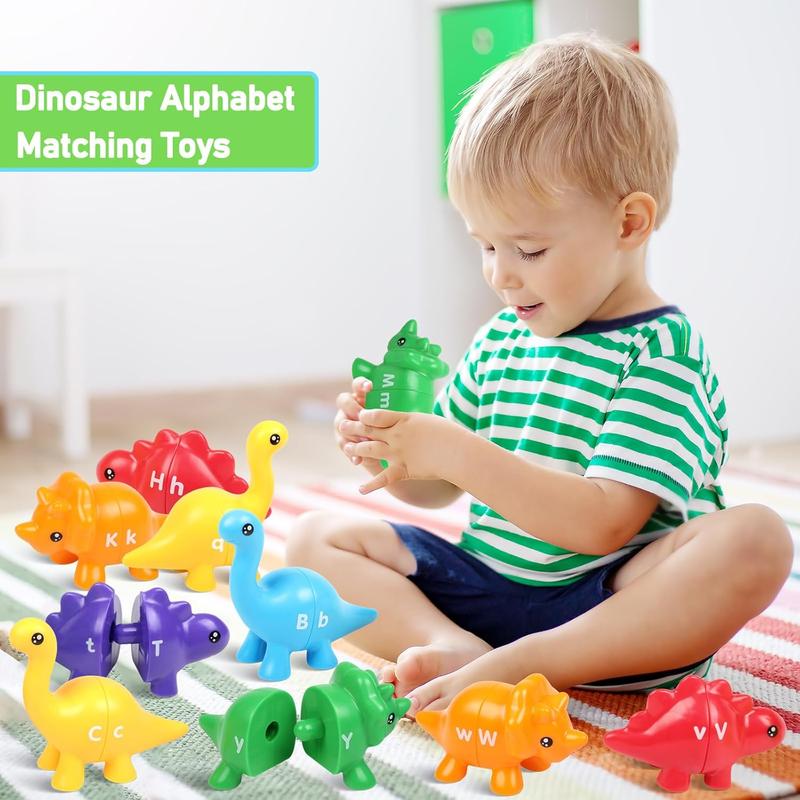 Numbers Matching Game 10 Pcs,123 Counting Dinosaur Toy Montessori Learning Toys for 12 Months Toddlers Kids Ages 1 2 3 4 5 Years Old, Mathematics Educational Preschool Fine Motor Skill Dinosaur Set