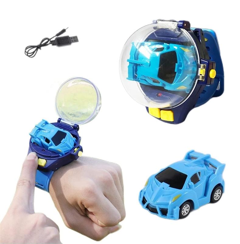 New Watch Remote Control Car Toys with Dustproof Cover,2.4 GHz Mini Long Distance Wrist Watch RC Car,USB Power Battle Watch Racing Cars Toys for Kids Boys Girls Outdoor Toys Birthday Gifts