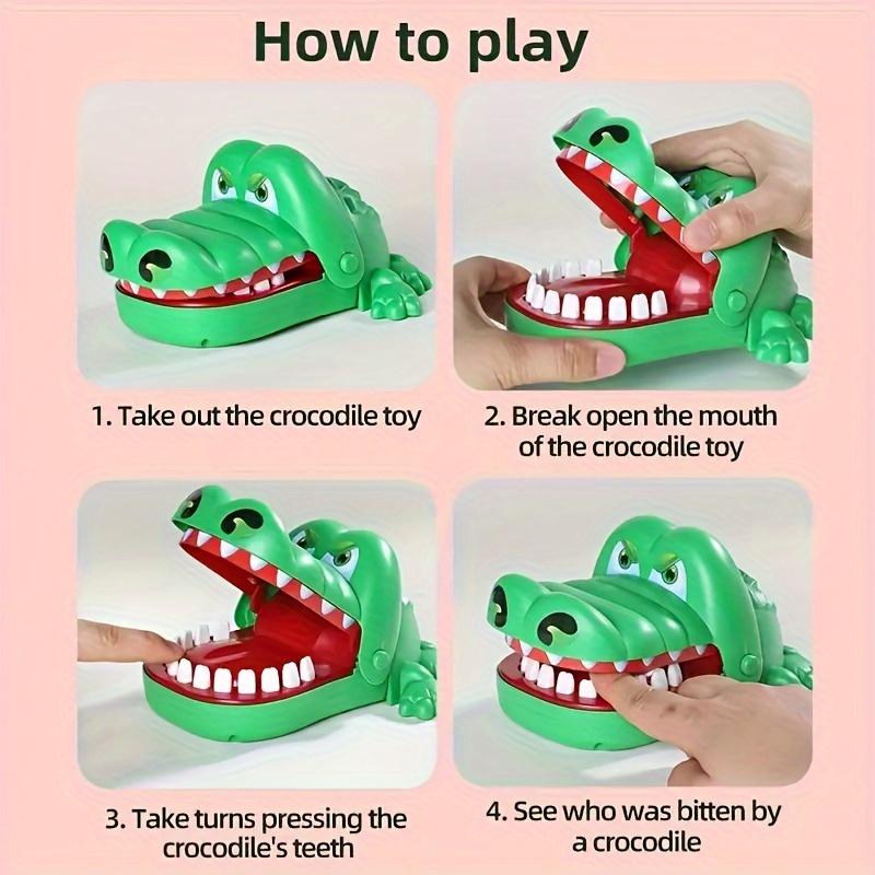 Giant Fun Crocodile Game-Perfect for Children's Parties! Suitable for Children Aged 3-12 without Power Supply, Perfect for Christmas, July 4, Summer, Autumn, Etc!