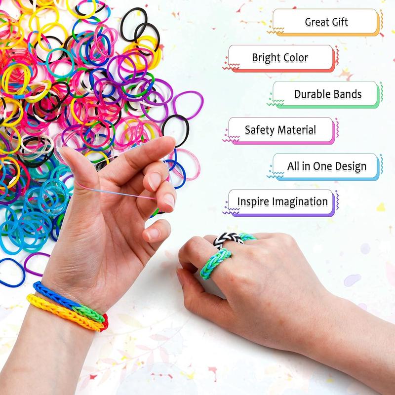 21900+ Loom Bands Refill Kit with Organizer, 20000+ Rubber Bands in 41 Colors, 1000 Clips,280 Beads, 5 Tassels, 5 Crochet Hooks and More, Bracelet Making Set for Girls Boys Christmas Gift