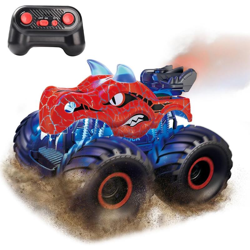 boys christmas gifts christmas gift ideas kids christmas gifts Threeking 1:18 Dinosaur RC Car Trucks Toy Gifts Presents for Boys Girls Ages 6+