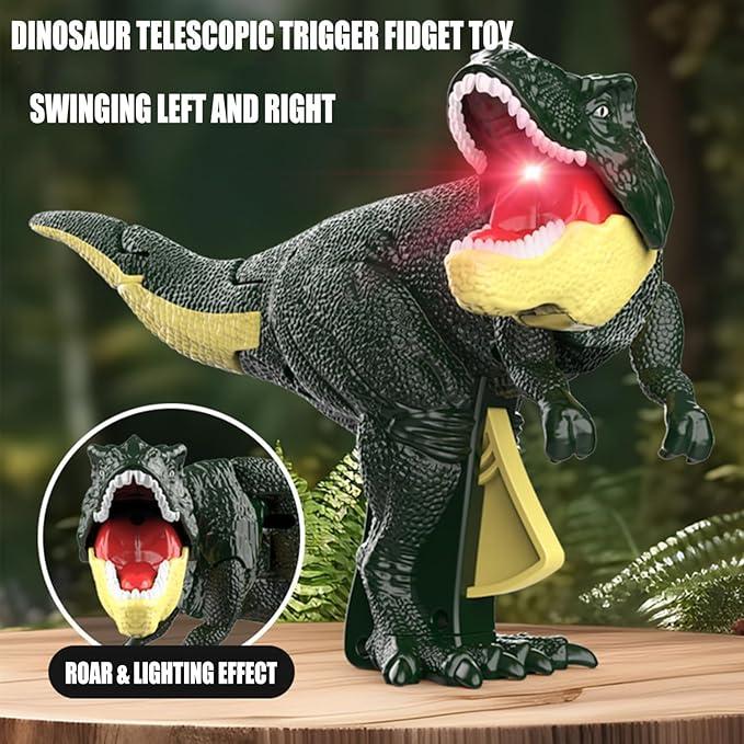 Dinosaur Roaring Toys Trigger The T-Rex Dinosaurs Toys with Dianosaur Sound Lighting Tyrannosauru Model Vibrating Head and Tail Moving Dinosaur for  Boy Toys Kids Christmas Stocking Stuffers