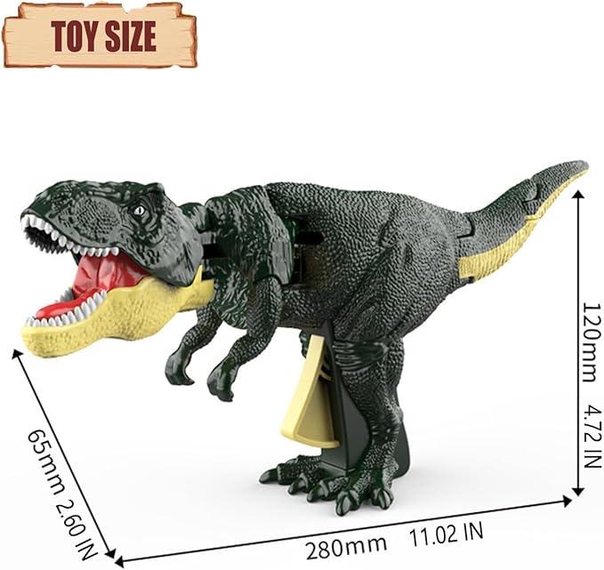 Dinosaur Roaring Toys Trigger The T-Rex Dinosaurs Toys with Dianosaur Sound Lighting Tyrannosauru Model Vibrating Head and Tail Moving Dinosaur for  Boy Toys Kids Christmas Stocking Stuffers