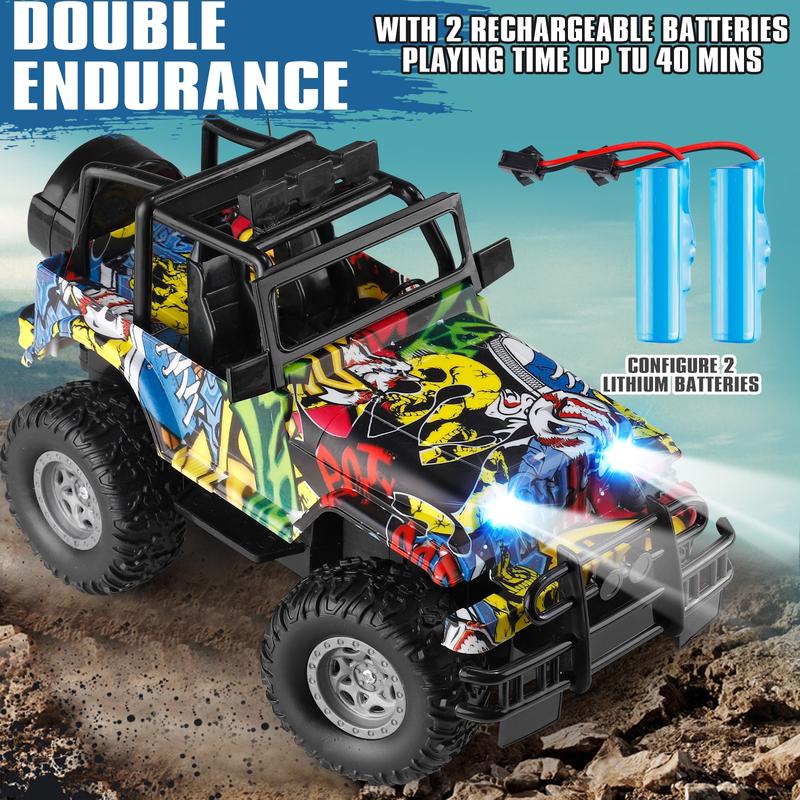 Remote Control Monster Race Truck Toys for Kids - 1:18 Scale RC Drift Car Toy with 2.4GHz Technology for All-Terrain Adventures