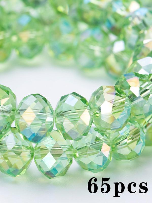 8mm Crystal Glass Beads, Fashionable DIY Jewelry Making Supplies for Bracelet & Necklace, Fashion Accessories for Women & Girls