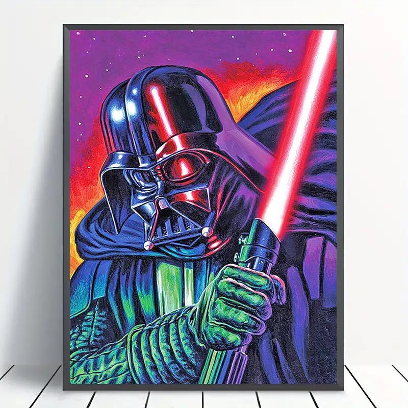 Darth Vader Pattern DIY Diamond Arts Colorful Painting Kit without Frame, DIY 5D Diamond Arts Colorful Painting Kit, Wall Art Decor for Home Living Room