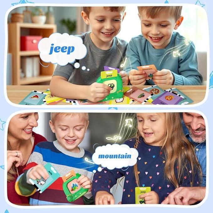 Talking Flash Cards, Kids Learning Toys, Speech Therapy Toys, Montessori Learning Educational Present for 3+ Year Old Boys and Girls with 224 Sight Words