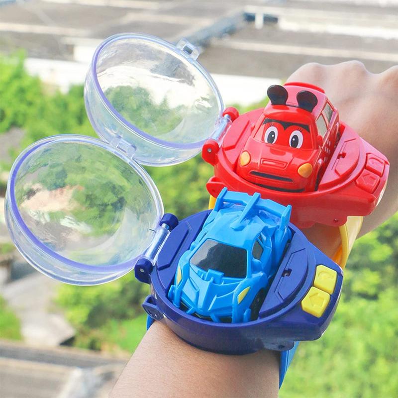 New Watch Remote Control Car Toys with Dustproof Cover,2.4 GHz Mini Long Distance Wrist Watch RC Car,USB Power Battle Watch Racing Cars Toys for Kids Boys Girls Outdoor Toys Birthday Gifts