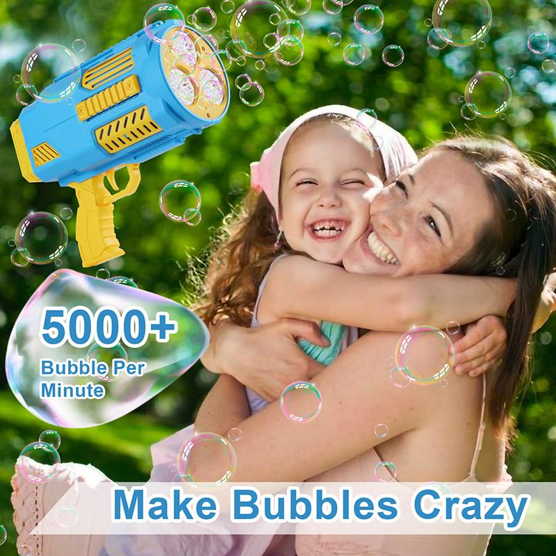 Automatic Colorful Light Bubble Machine Toy Bubble Blaster Best Gift Toy