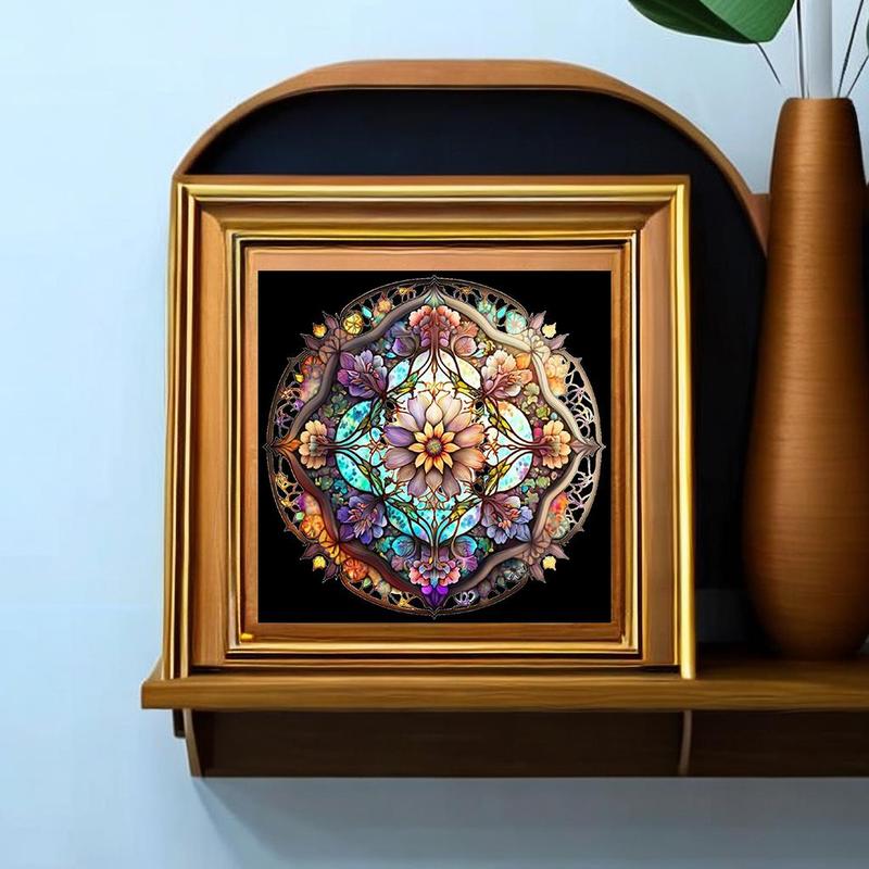 Flower DIY Diamond Art Painting Without Frame, DIY 5D Diamond Arts Painting Kit, Wall Art Decor For Home Living Room Bedroom