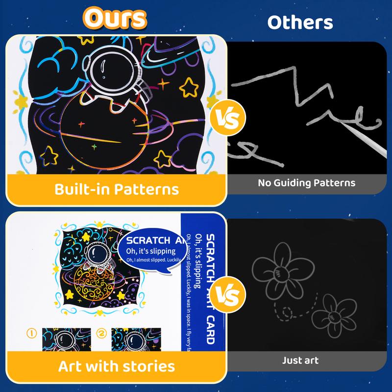 JoyCat Scratch Art, 10 Themes Art, Creative Gifts for Every Celebration