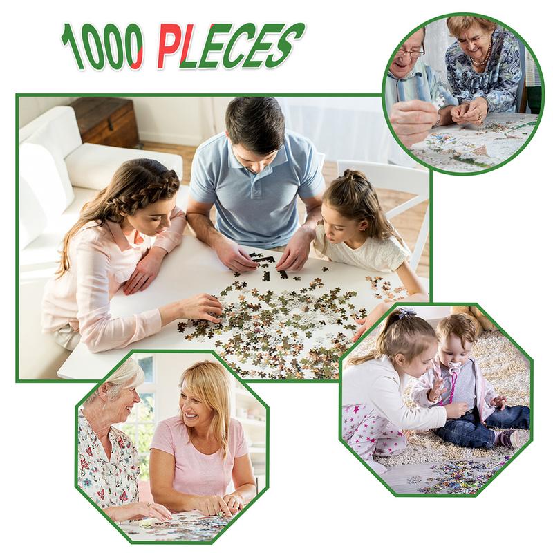 Huadada: 1000 Pieces of Adult Puzzles, Funny Family, Suitable for Home Decoration Holiday Gifts, Family Games, Grandparents Brainstorming