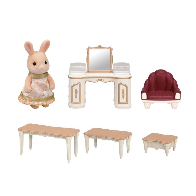 Calico Critters Beauty Boutique Playset, Dollhouse Playset with 1 Figure and Accessories, Online Exclusive