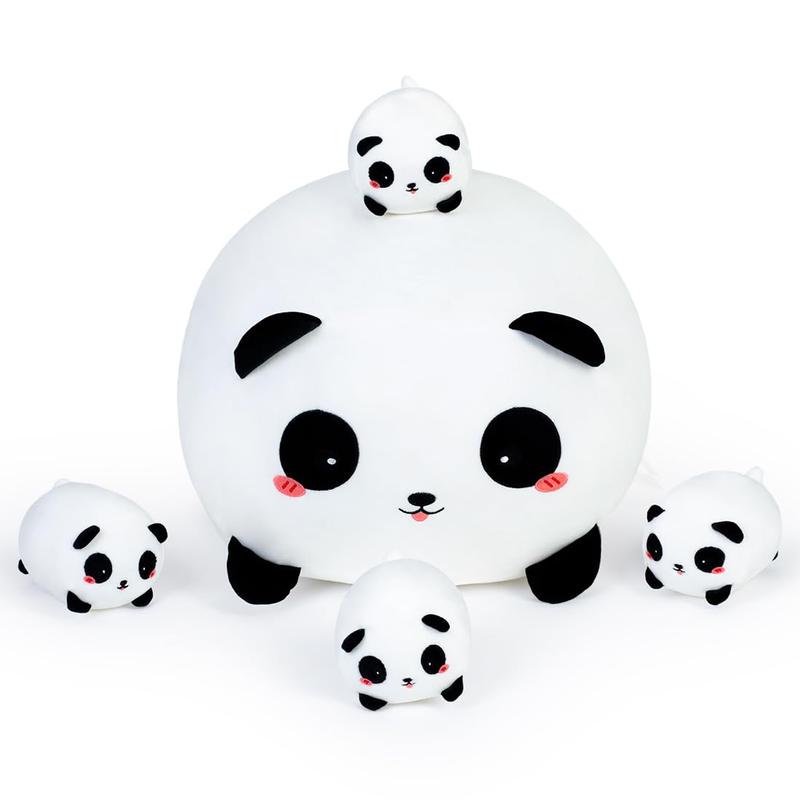 SNOWOLF 16” Plush Panda Toy with 4 Pieces 4