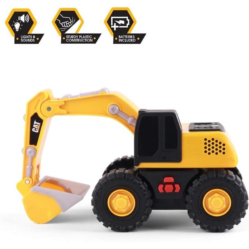 CAT Construction Toys, Tough Machines Toy Excavator, 10