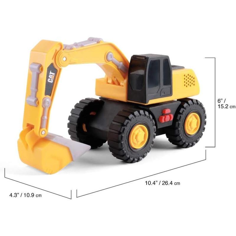 CAT Construction Toys, Tough Machines Toy Excavator, 10