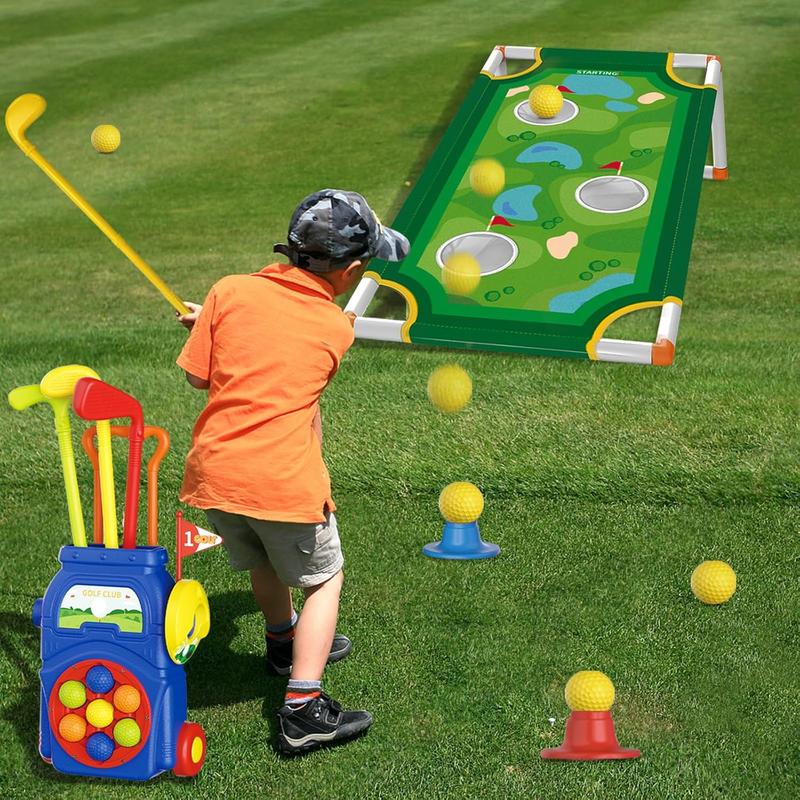 Kids Golf Clubs 3-5 Upgraded Kids Golf Club Set with Putting Mat Toddler Golf Set the Best 3 Year Old Boy Birthday Gift Outdoor Toys for Toddlers 1-3