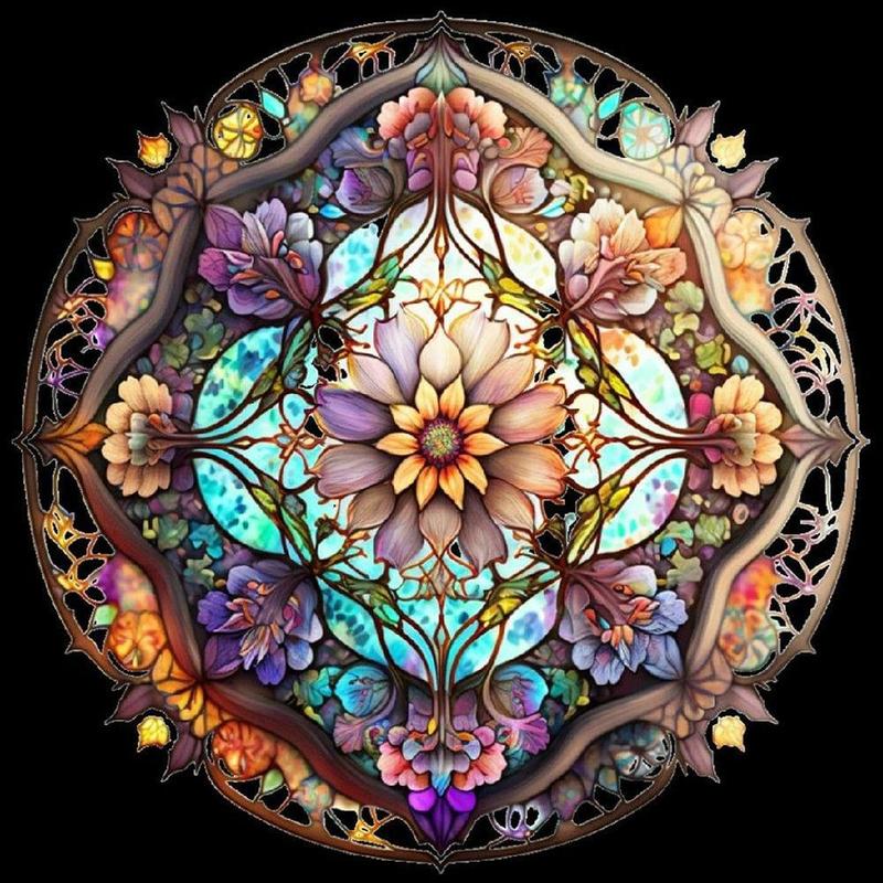 Flower DIY Diamond Art Painting Without Frame, DIY 5D Diamond Arts Painting Kit, Wall Art Decor For Home Living Room Bedroom