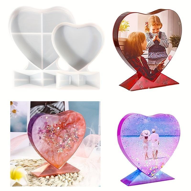 Heart Shaped Photo Frame Silicone Mold, 1 Count DIY Photo Frame Making Mold, DIY Handmade Mold for Home Decoration