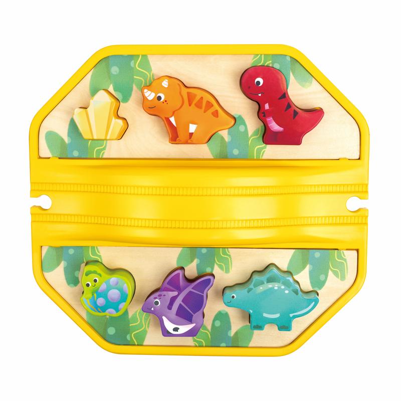 Hape Dinosaur Train Bucket Set with Sound Effects and Puzzle Board