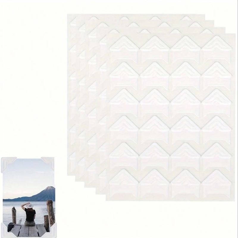 Photo Corner Sticker, 120pcs Self Adhesive Picture Corner Sticker, Diy Corner Sticker for Scrapbook, Album, Frame, Memory Book, Diary