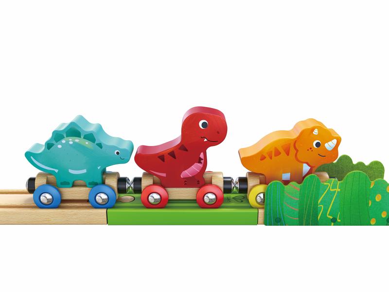 Hape Dinosaur Train Bucket Set with Sound Effects and Puzzle Board