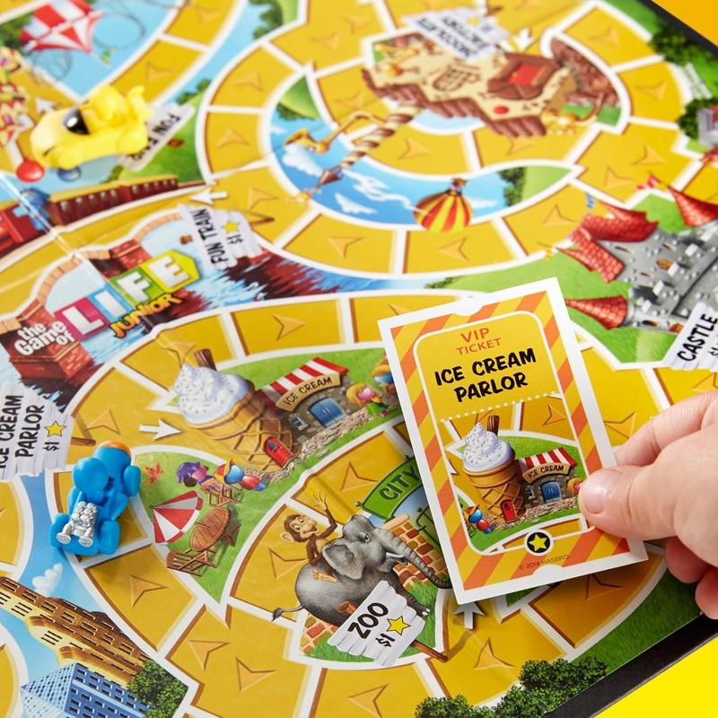 The Game of Life Junior Board Game | The Game of Life Game for Younger Kids | Ages 5 and Up | 2-4 Players | Family Games for Preschoolers | Kids Gifts