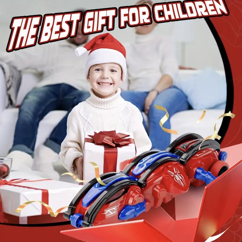 Six-channel high-speed deformation rolling car, remote control car, 360° deformation and rolling, with LED light, wheel locking safety protection, the most ideal holiday gift