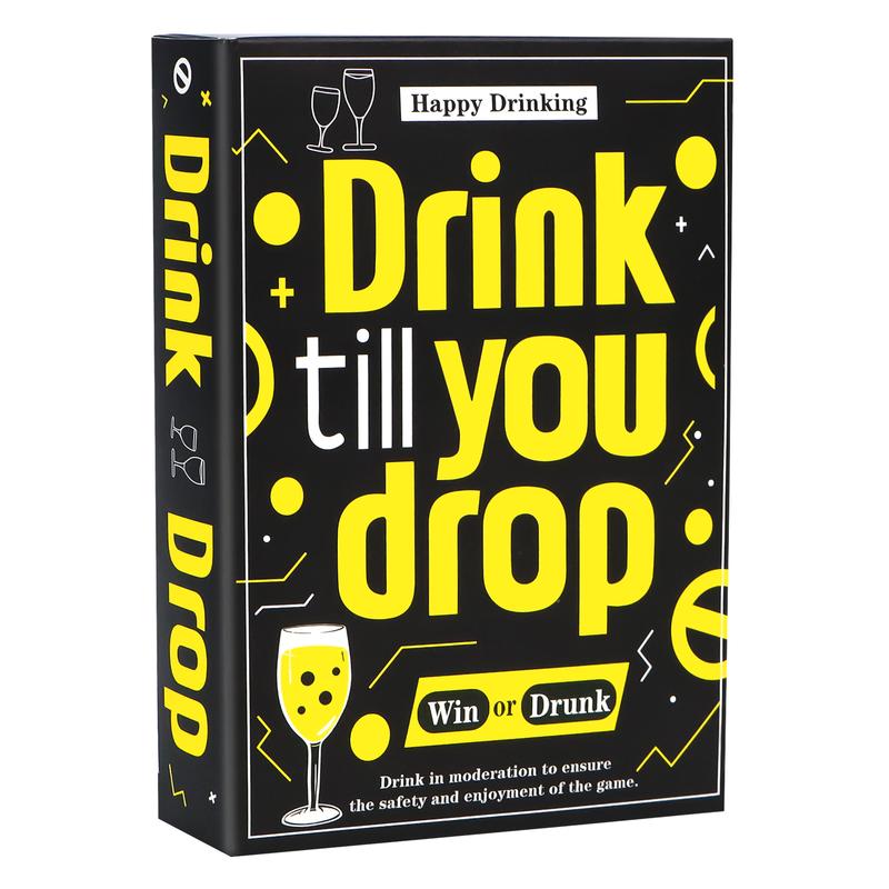 150pcs Adult Fun Drinking Game-Drink till you drop, Adult Party Games Multiple Hilarious Dares Scenarios Play with Friends and Families, Interactive Challenges for Adult Drinking Card Game Nights