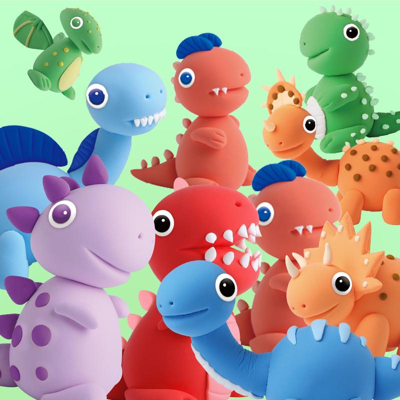 12 Boxes DIY Clay, Animals Dinosaur Space Adventures - Air Dry Clay, Soft & Ultra Light, DIY Craft Easy to use, Modeling Clay Air Dry, Black Friday, Cyber Monday, Christmas Gifts for Children