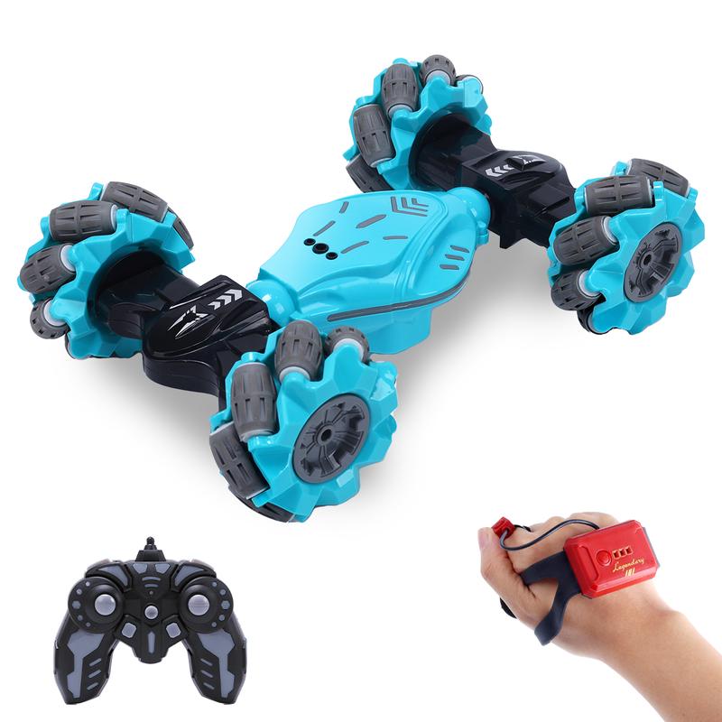 CQ-529 4WD Gesture Control RC Drift Stunt Car with LED Lights, 360° Rotation, Off-Road Capability, and Long Battery Life