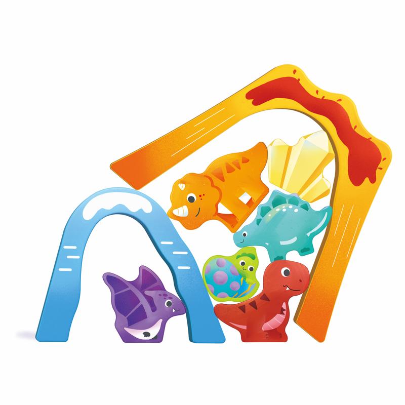 Hape Dinosaur Train Bucket Set with Sound Effects and Puzzle Board