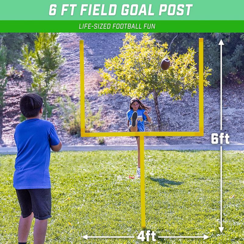 GoSp Football Field Goal Post - 6 or 8 ft Backyard Football Game