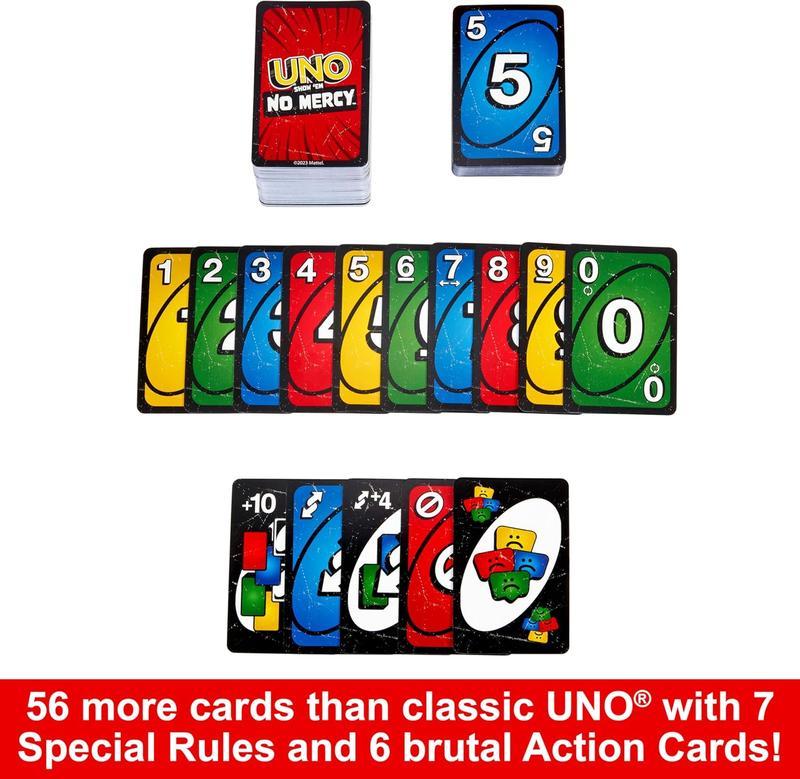 NEW Mattel's UNo Show 'em No Mercy Card Game-Fast Shipping -TikTok