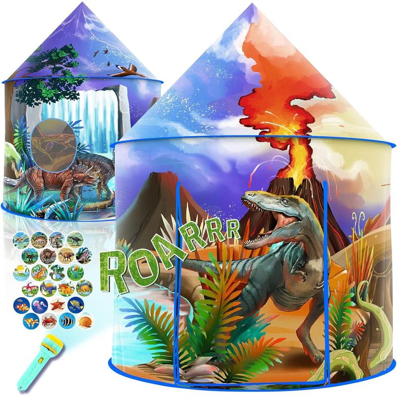 Dinosaur Play Tent for Kids - Pop Up Adventure Tent for Indoor and Outdoor Play