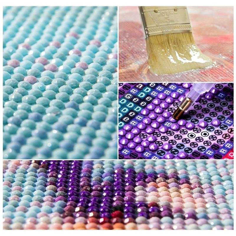 Dolphin Pattern DIY Diamond Arts Painting Kit without Frame, 1 Set DIY Decorative Art Picture for Beginner, DIY Home Decor