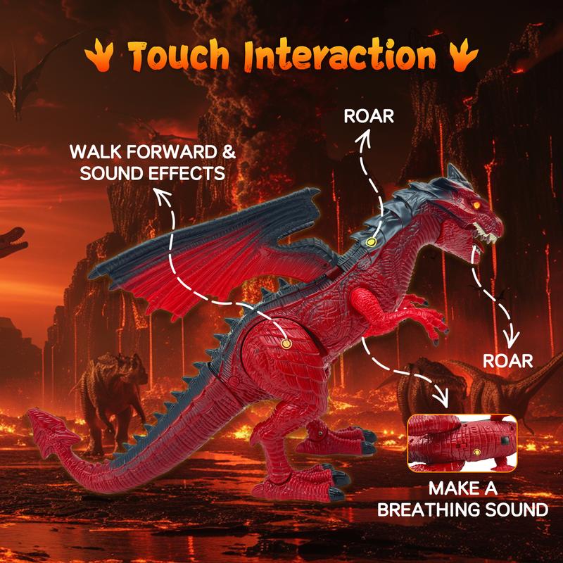 Realistic Fire Dragon Remote Control Dragon Toy for kids gift set easter gift idea, dragon year toy