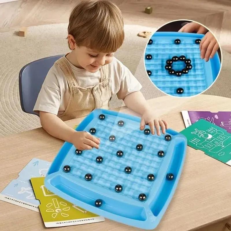 Fun Induction Battle Interactive Board Toy, 1 Set Double-player Board Game Toy, Educational Thunder Chess Toy for Training Thinking Ability