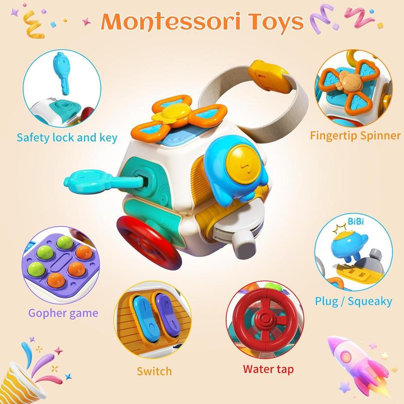 Montessori Sensory Toys, Shape Sorters Toy, Learning Educational Toys for Boys Girls