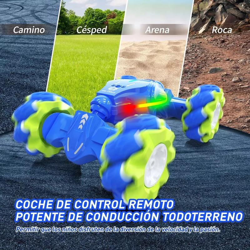 CQ-529 4WD Gesture Control RC Drift Stunt Car with LED Lights, 360° Rotation, Off-Road Capability, and Long Battery Life