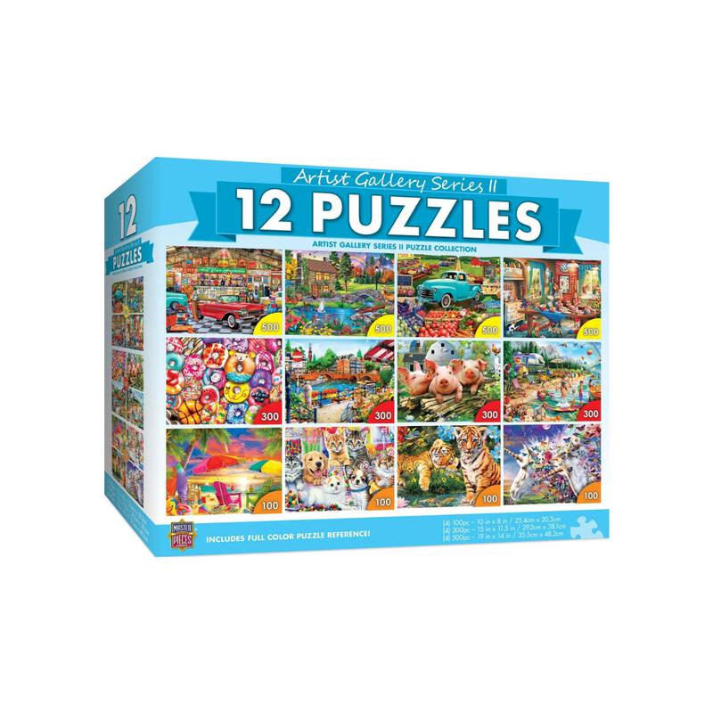 MasterPieces - Artist Gallery Jigsaw Puzzle Collection Series 2 - 12 Pack