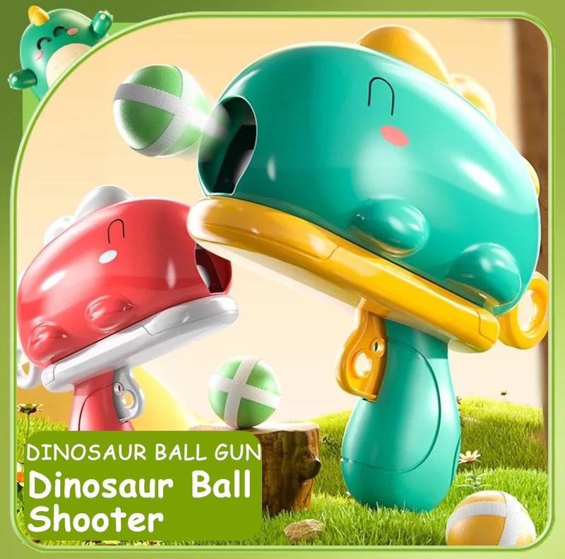 Dinosaur Ball Shoot Target Catapult - 12 Sticky Balls Toy for Parent-Child Interaction, Indoor Darts for Boys and Girls