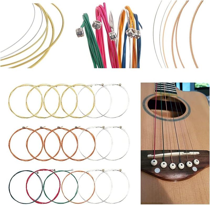 66PCS Guitar Accessories Kit: Acoustic Strings, Picks, Capo, Winder, Tuner & More for All Players - Guitar Tool Kit