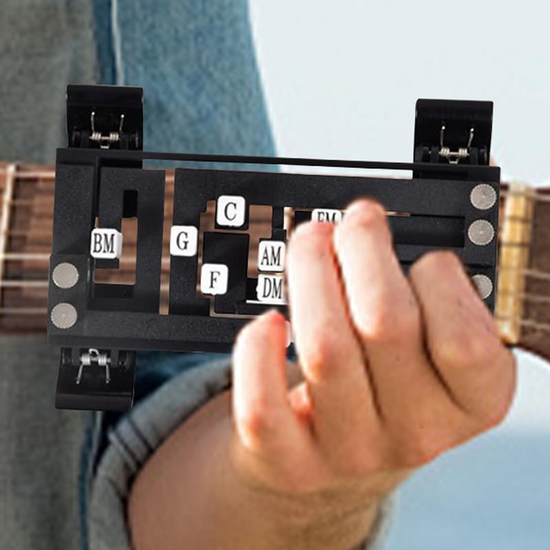 Guitar Chord Trainer Portable Guitar Learning Tools Guitar Trainer Tool Wear-Resistant Chord Learning System Guitar Aid Chord