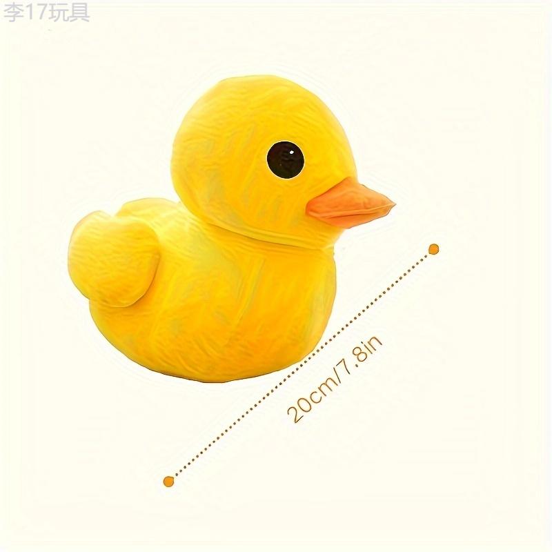 Jumbo Yellow Duck Plush Pillow  Soft Cartoon Cotton Stuffed Animal Toy, Cute Duckling Cushion for Bedroom Living Room Sofa Decor, Charming Festival Gift for Girlfriend, Age 3+