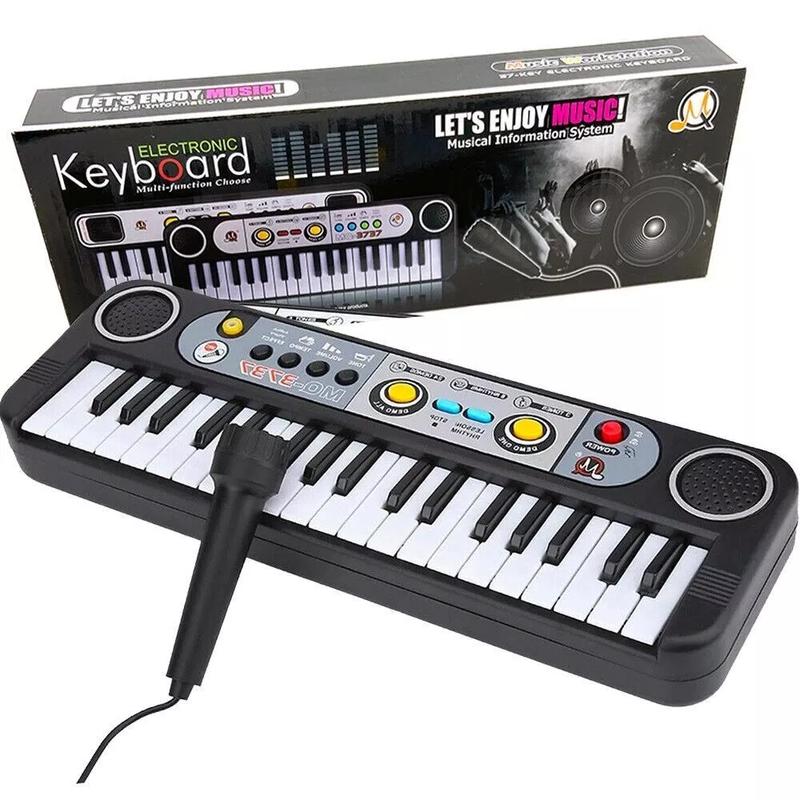 37 Key Portable Electronic Piano Keyboard Piano +Mic Music Educational Toy piano