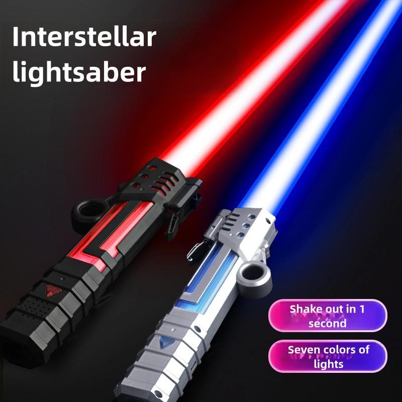 7 Colors Light Up Saber with FX Sound and Realistic Handle for Kids,Expandable Light Swords Set for Halloween Dress Up Parties, Xmas Present, Galaxy War Fighters and Warriors