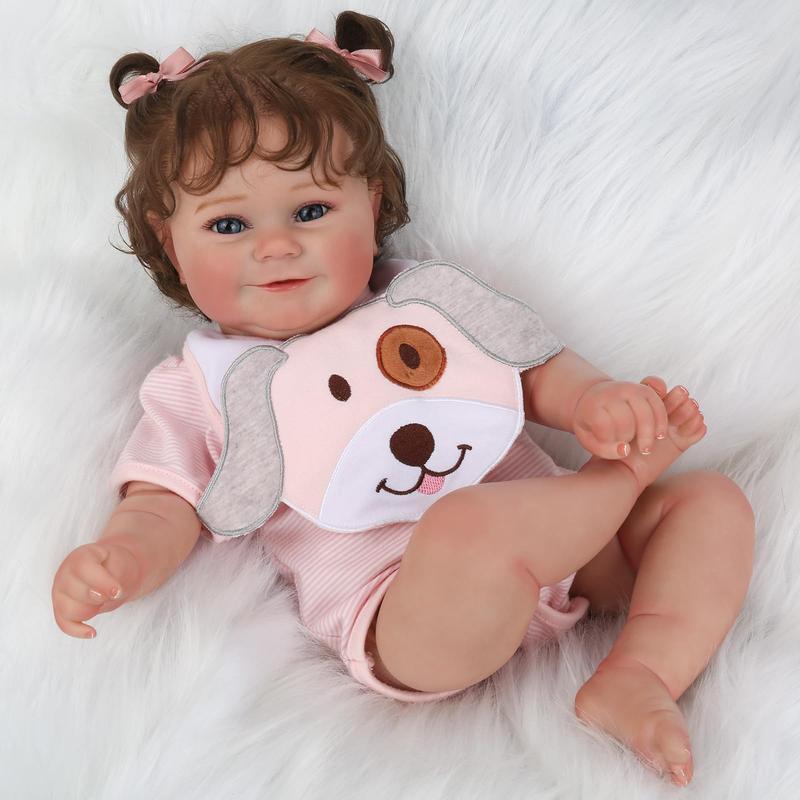 Wooroy Reborn Doll - Birthday Gift, Christmas Gift, Gift Ideas, 20 Inch Realistic Newborn Lifelike Real Baby Dolls That Look Real Soft Vinyl and Cloth Body Doll Gift for Kids Age 3+, girl dolls, Reborn Baby Dolls